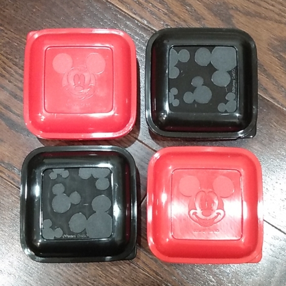 Disney Mickey Mouse 4 Side Dish Snack Container Pack - Picture 5 of 9